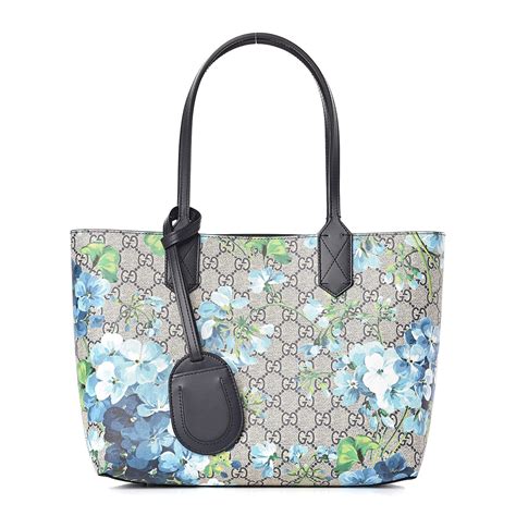 gucci gg blooms small reversible tote blue|gucci gg blooms handbags.